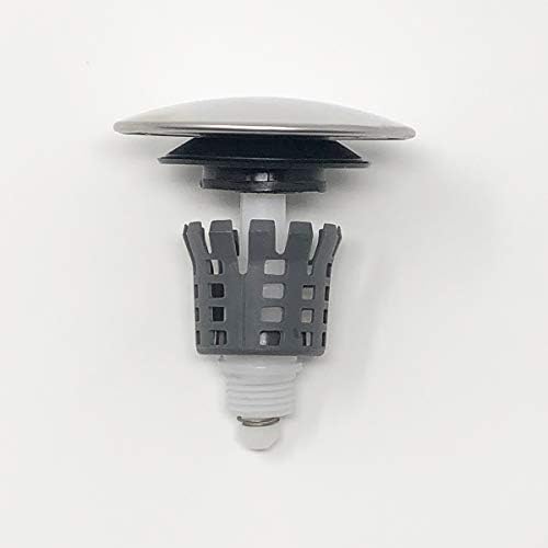 PF WaterWorks DecoDRAIN Push Pop-Up Sink Drain with Hair Catcher 1