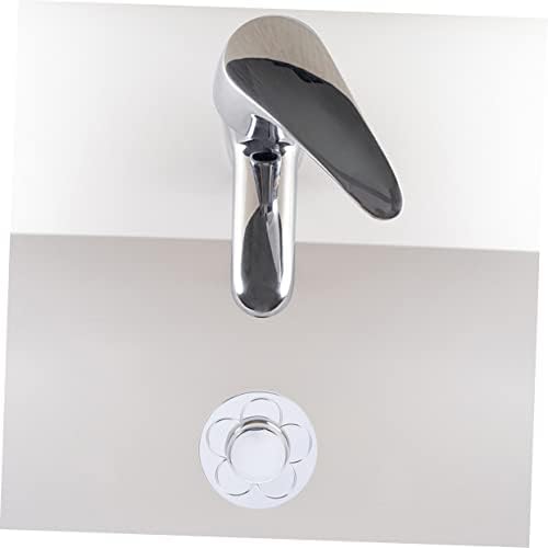 2pcs Bathtub Drain Anti Block Universal Sink Stopper Sturdy Easy to Clean Silver