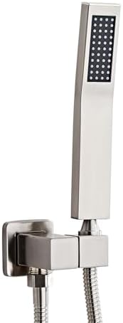 Brushed Nickel Square Hand Shower Head Set