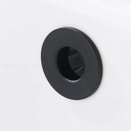Adjustable Overflow Bath Sink Drain Brass Cover Matte Black