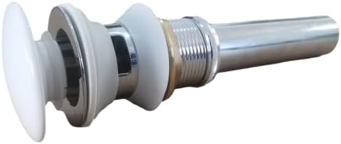 Universal Bathroom Sink Drain with Pop-Up and Overflow Hole