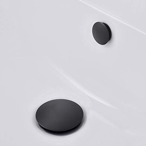 Overflow Sink Cap Matte Black