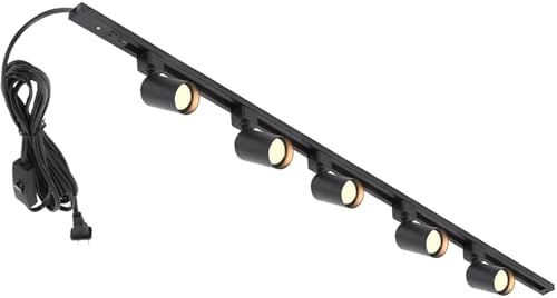 Hiiglxii 5-Light Track Lighting Kit with 13FT Power Cord