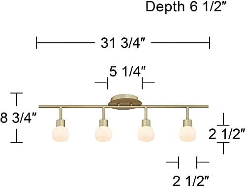 Pro Track 4-Head LED Ceiling Light Fixtures
