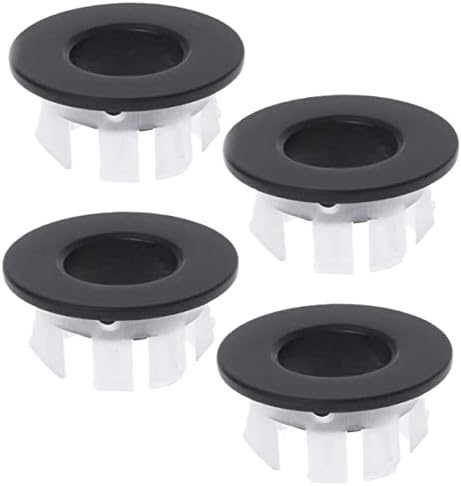 4-Piece Brass Overflow Sink Covers Premium Ceramic Finish Drains