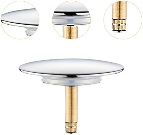 Copper Stainless Steel Sink Drain Plug with Rotating Switch