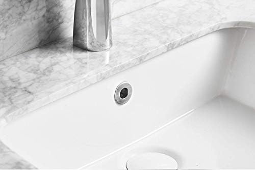 Bathtime Bliss High-Quality Overflow Sink Cover in Brushed Nickel