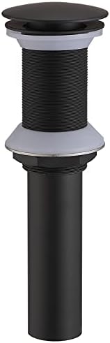 Bathroom Sink Drain Pop Up Stopper Matte Black
