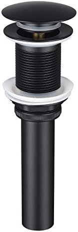 BESTILL Matte Black Vessel Sink Drain Stopper for Bathroom Fixtures