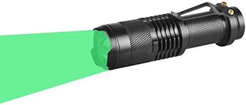 Single Mode Green LED Flashlight for Hunting Night Observation