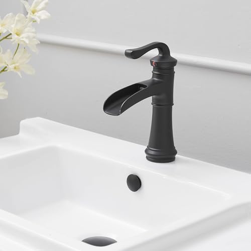 Matte Black Brass Bathroom Sink Overflow Cover 2-Pack