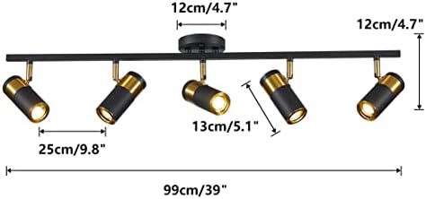 Stylish Matte Black LED Ceiling Track Lights