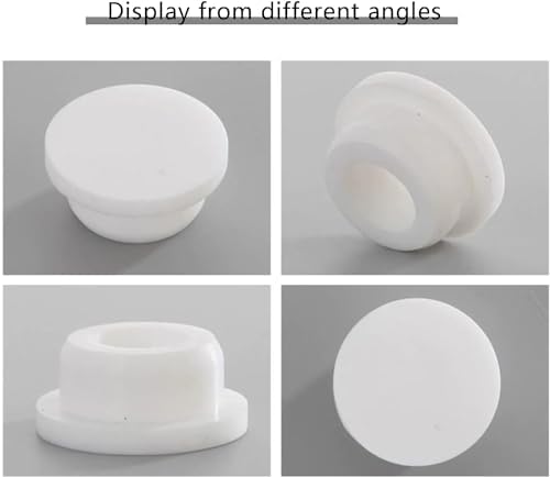 4-Piece Silicone Sink Overflow Cover for Kitchen Bath White
