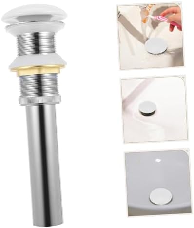 DECOMELODY White Ceramic Sink Drain Filter