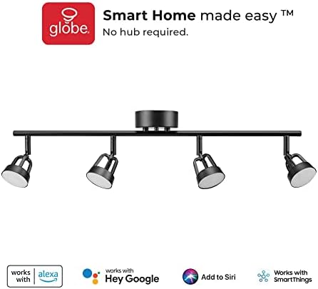 Globe Electric Smart LED Track Lighting Voice Activated No Hub Required
