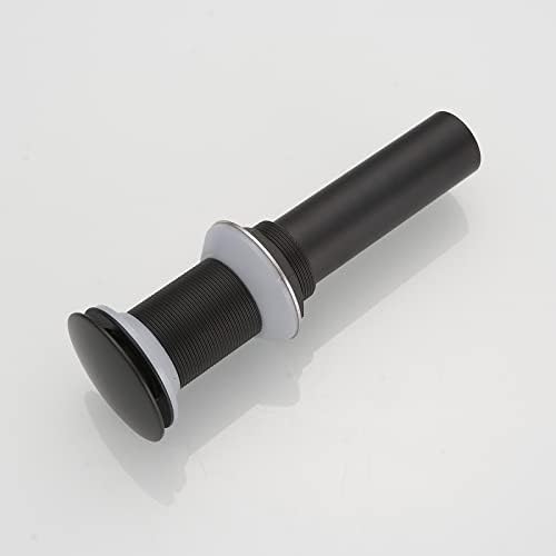 Bathroom Sink Drain Pop Up Stopper Matte Black