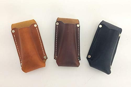 Leather Flashlight Holster for Nebo Slyde Dark Brown
