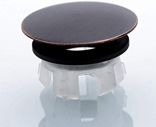 Solid Brass Sink Overflow Cap Round Hole Cover for Bathroom Basin