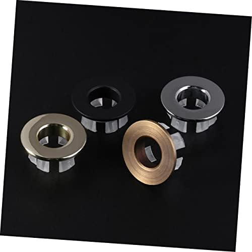 4-Piece Brass Overflow Sink Covers Premium Ceramic Finish Drains