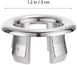 Angoily 30pcs x 3 Replacement Sink Overflow Rings Ceramic Basin Drains Covers