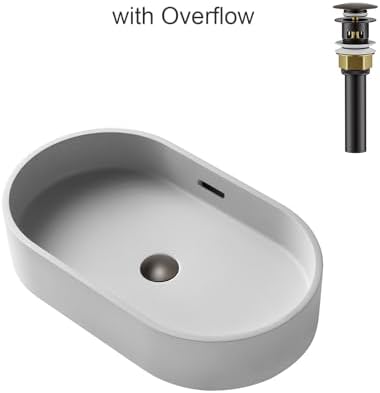 Clog-Free Bath Sink with Strainer Basket Oil Rubbed Bronze