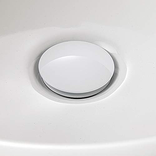 Gaosin Solid Brass White Bathroom Faucet Sink Drain Stopper