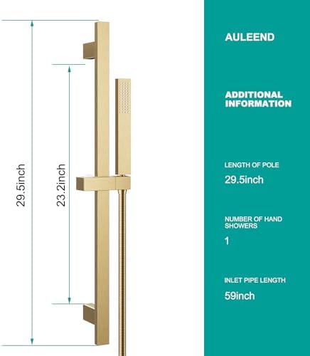 Adjustable Wall-Mounted Handheld Shower Head