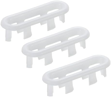 3-Piece Bath Sink Overflow Rings with White Design