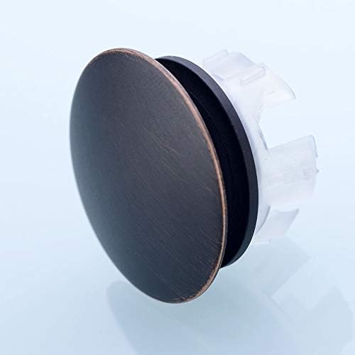 Solid Brass Sink Overflow Cap Round Hole Cover for Bathroom Basin
