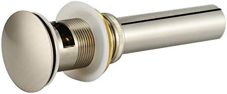 Purelux Bathroom Faucet Drain Stopper Overflow Brushed Nickel