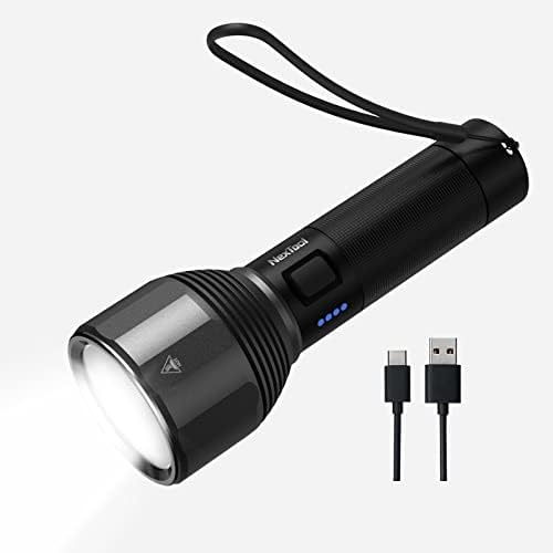 NEXTOOL 2000 Lumens Rechargeable Flashlight with 5 Modes and 5000mAh Battery