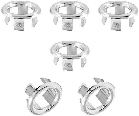 6-Pack Chrome Sink Overflow Rings