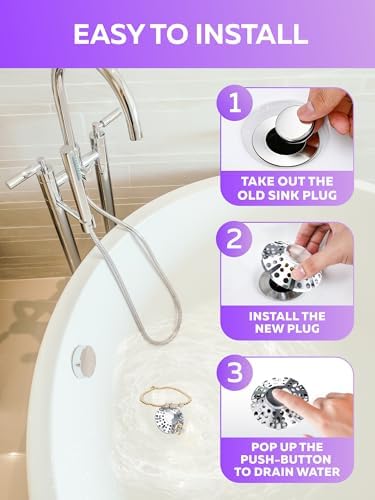 Innovative 2-in-1 Bathtub Drain Stopper