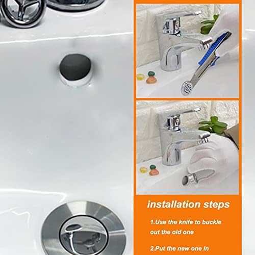 SKYPIA 3X Bathroom Kitchen Sink Overflow Cover Basin Tidy Insert Single