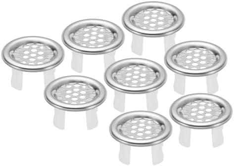 Patikil 8-Piece Sink Overflow Rings Silver 22mm-24mm