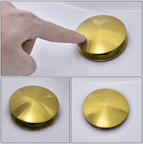 Reliable Gold-Finished Sink Drain for Home Use
