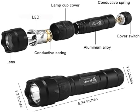 UltraFire WF-502B LED Flashlight with Holster