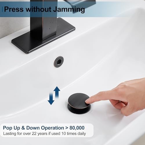 Oil Rubbed Bronze Pop Up Drain for Bathroom Sink