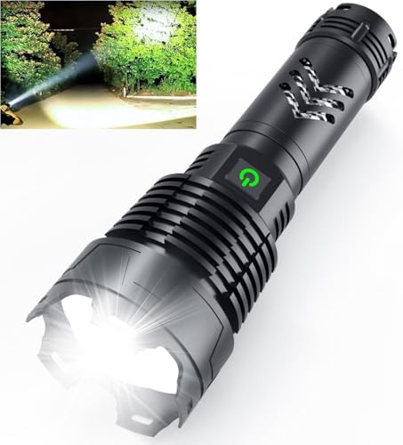Alifa Rechargeable LED Flashlight Brightest Handheld with 5 Modes