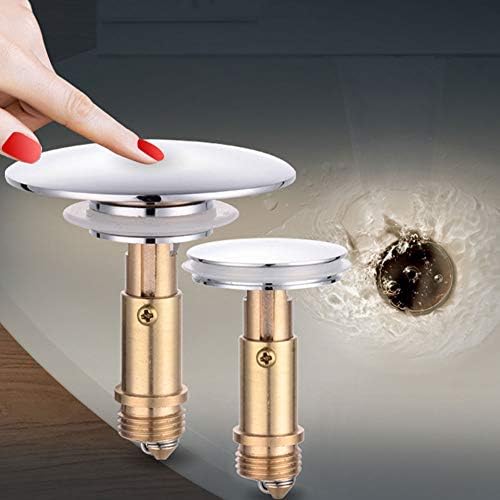 SEIWEI Bathroom Pop Up Drain Plug - Tall Durable 66mm