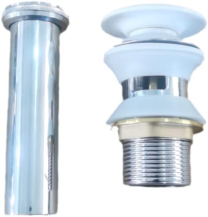 Universal Bathroom Sink Drain with Pop-Up and Overflow Hole
