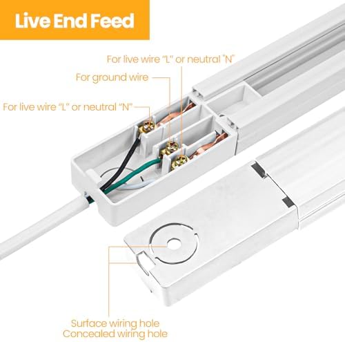 Anti-glare GU10 Track Lighting Kit for Kitchens
