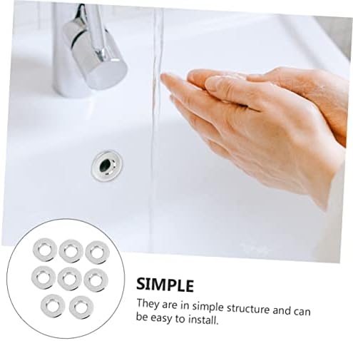 8pc Ceramic Basin Overflow Plug Stopper for Sink Bathroom Kitchen use