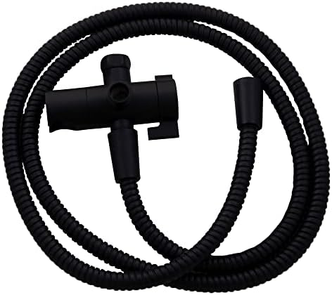 Design House 3-Way 70-Inch Matte Black Shower Diverter Hose