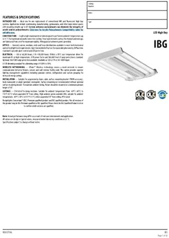 Compact LED High Bay - 12L MVOLT Equivalent 77W12V