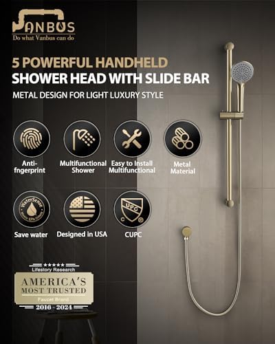 Vanbus 316 Stainless Steel 5-Function Adjusted Handheld