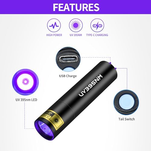 Pet Urine UV Flashlight Compact Powerful