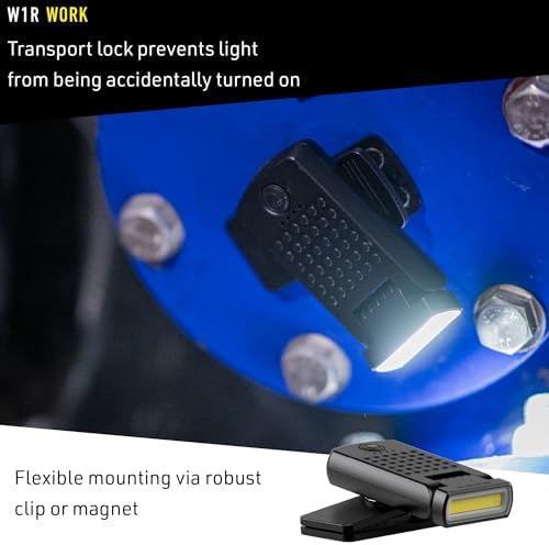 Ledlenser W1R Rechargeable Clip Flashlight 220 Lumens Compact