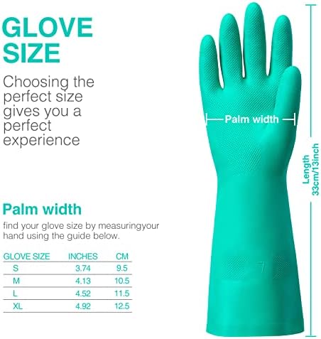ThxToms Chemical Resistant Nitrile Gloves 1 Pair Medium