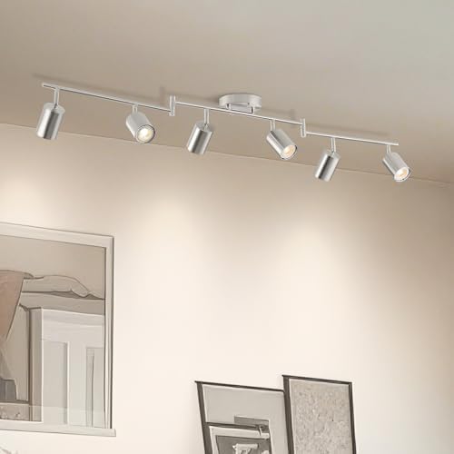 VONLUCE 6-Light LED Track Lighting Kit with Rotating Components